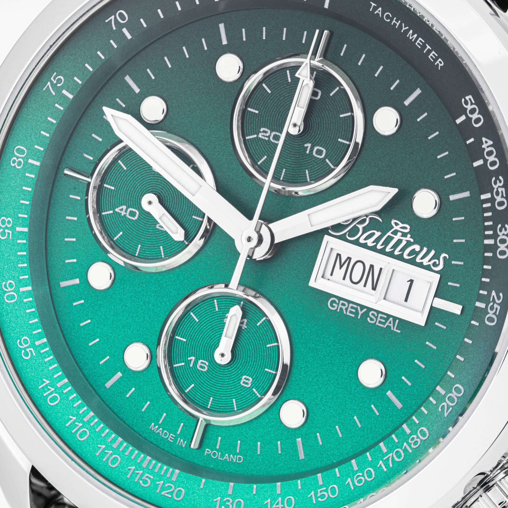 Balticus Grey Seal Chronograph (Green) - BLT-BALGSGRNCH - SET