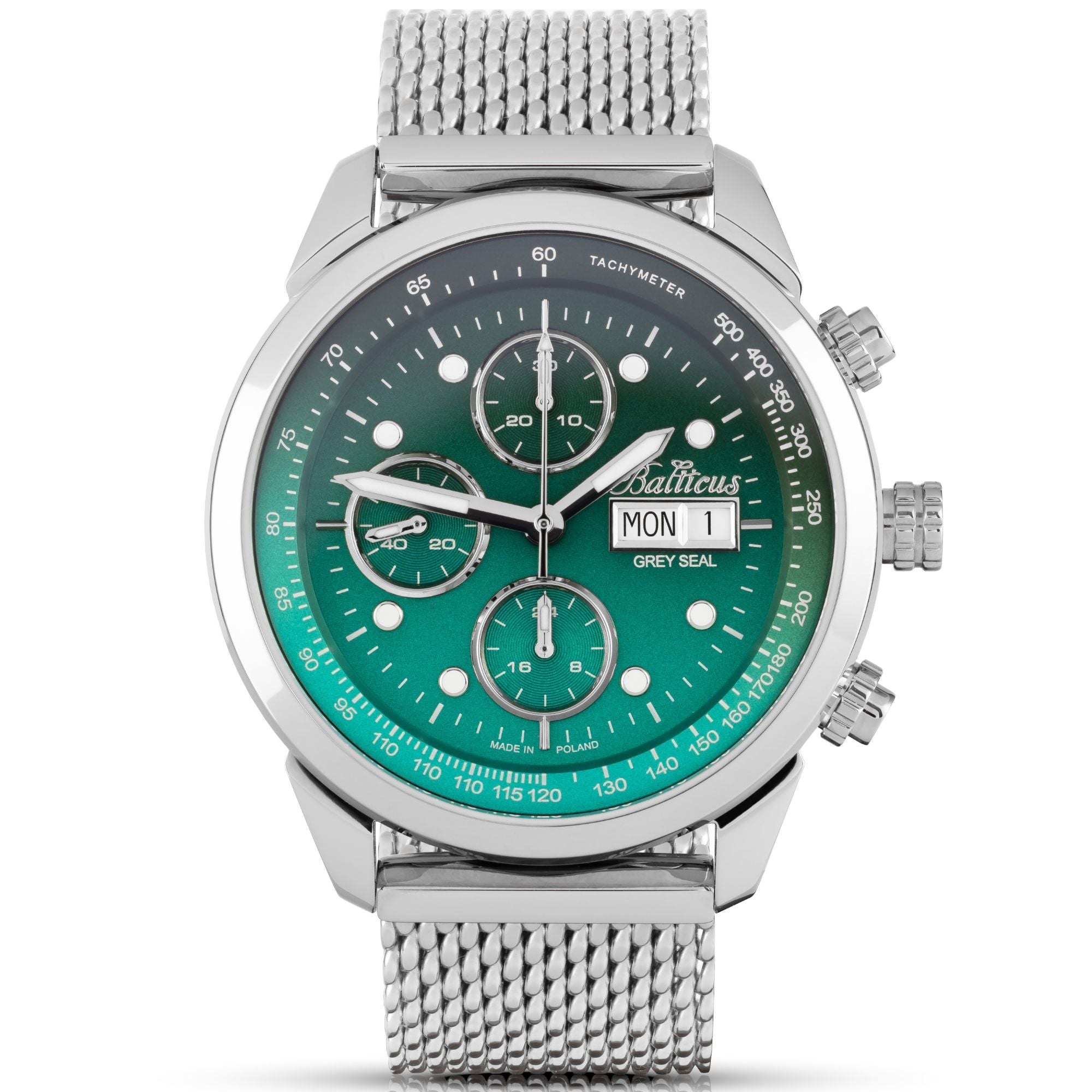 Balticus Grey Seal Chronograph (Green) - BLT-BALGSGRNCH - SET