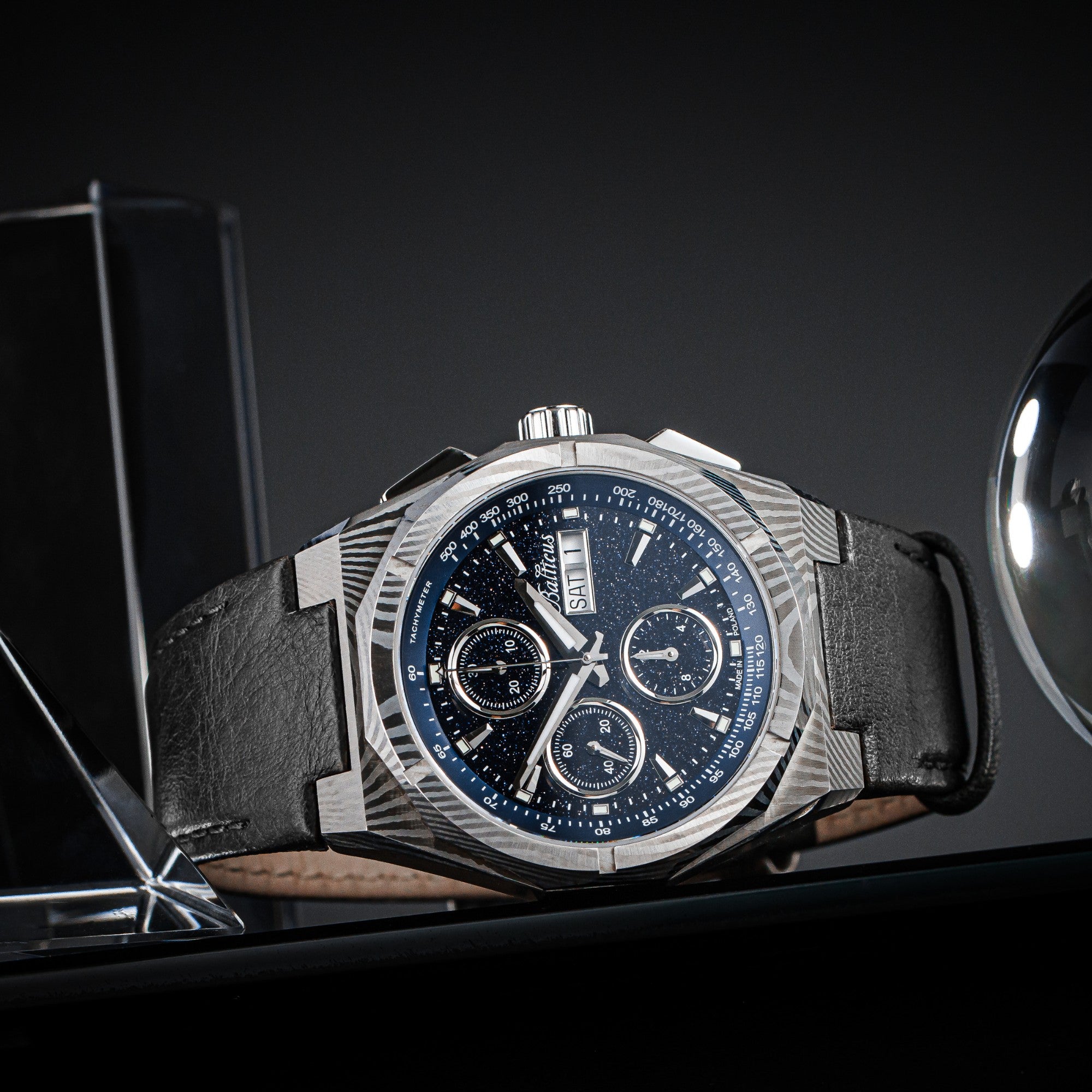 Balticus Star Dust Chrono Damast Valjoux 7750 Awenturyn - BLT-BALSDDCHABA