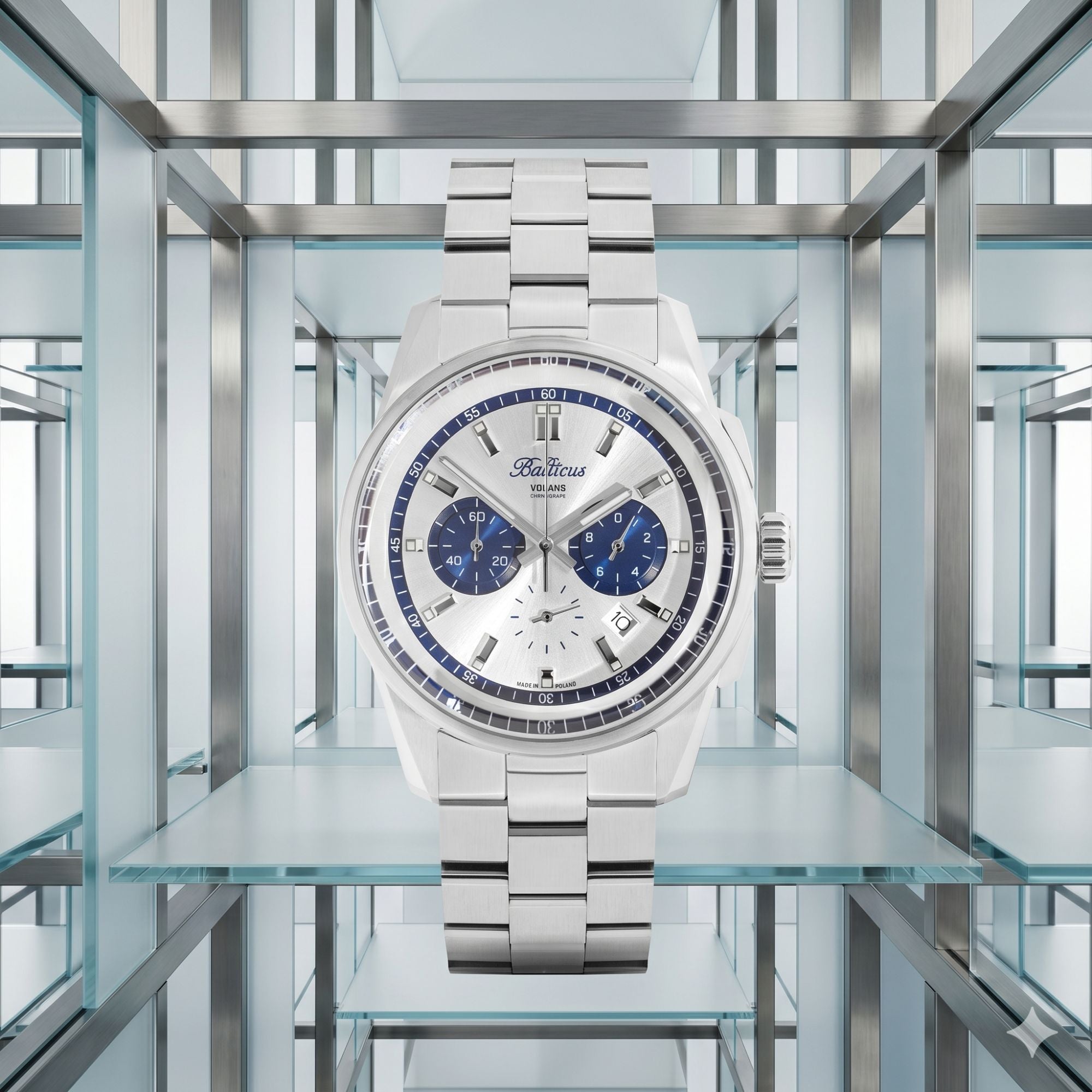 Balticus Volans Chronograf (Srebrny) - BAL-VSCHSBU