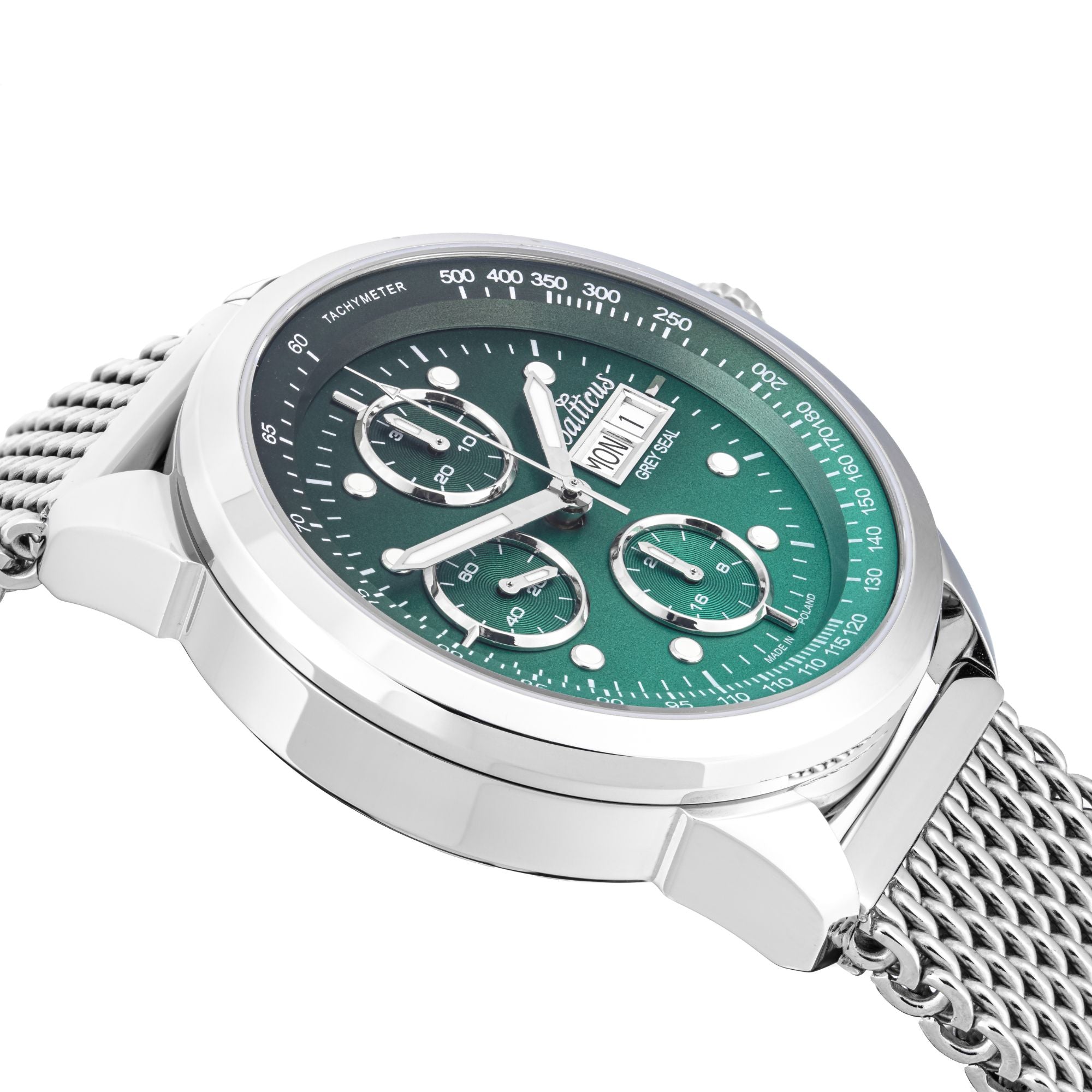 Balticus Grey Seal Chronograph (Green) - BLT-BALGSGRNCH - SET