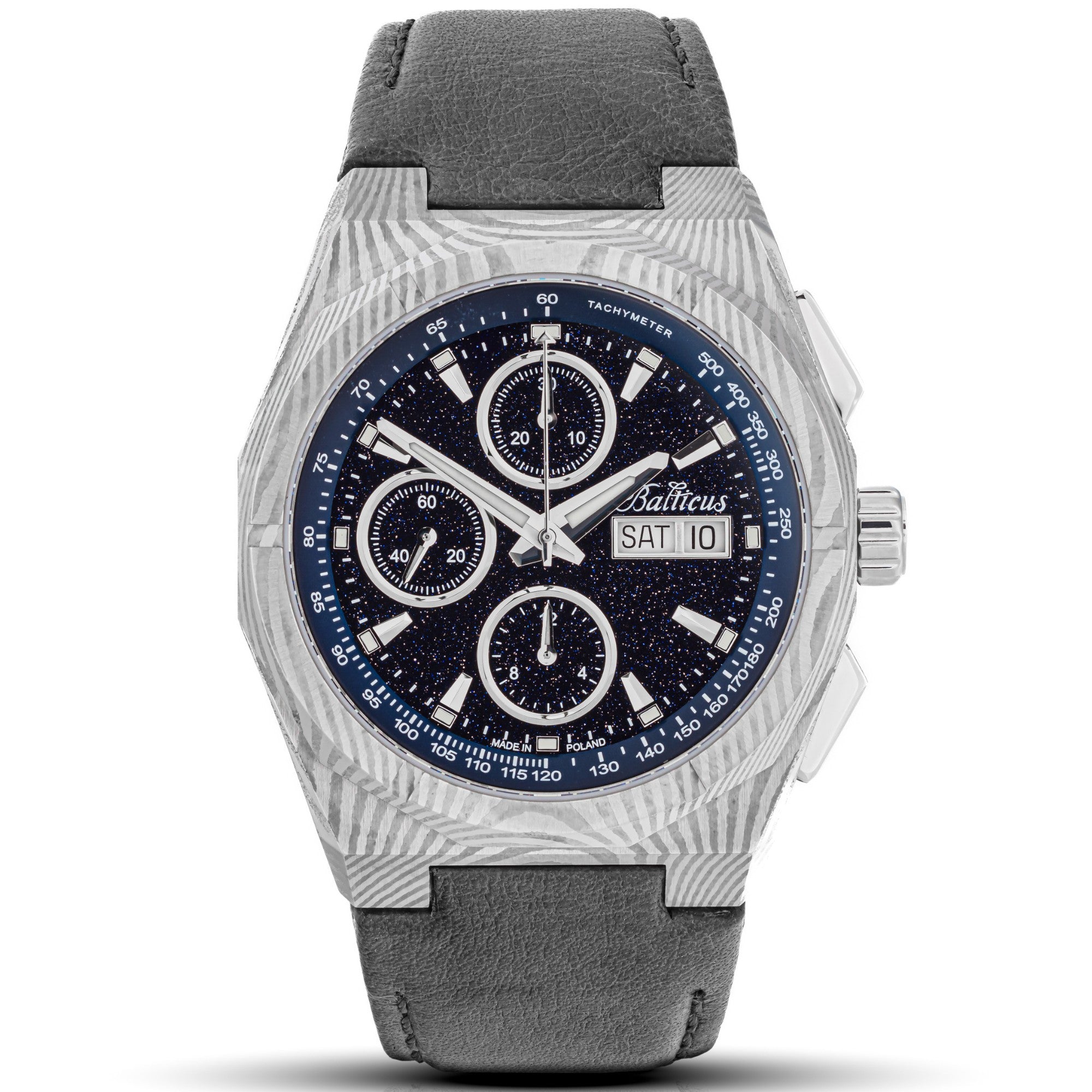 Balticus Star Dust Chrono Damast Valjoux 7750 Awenturyn - BLT-BALSDDCHABA