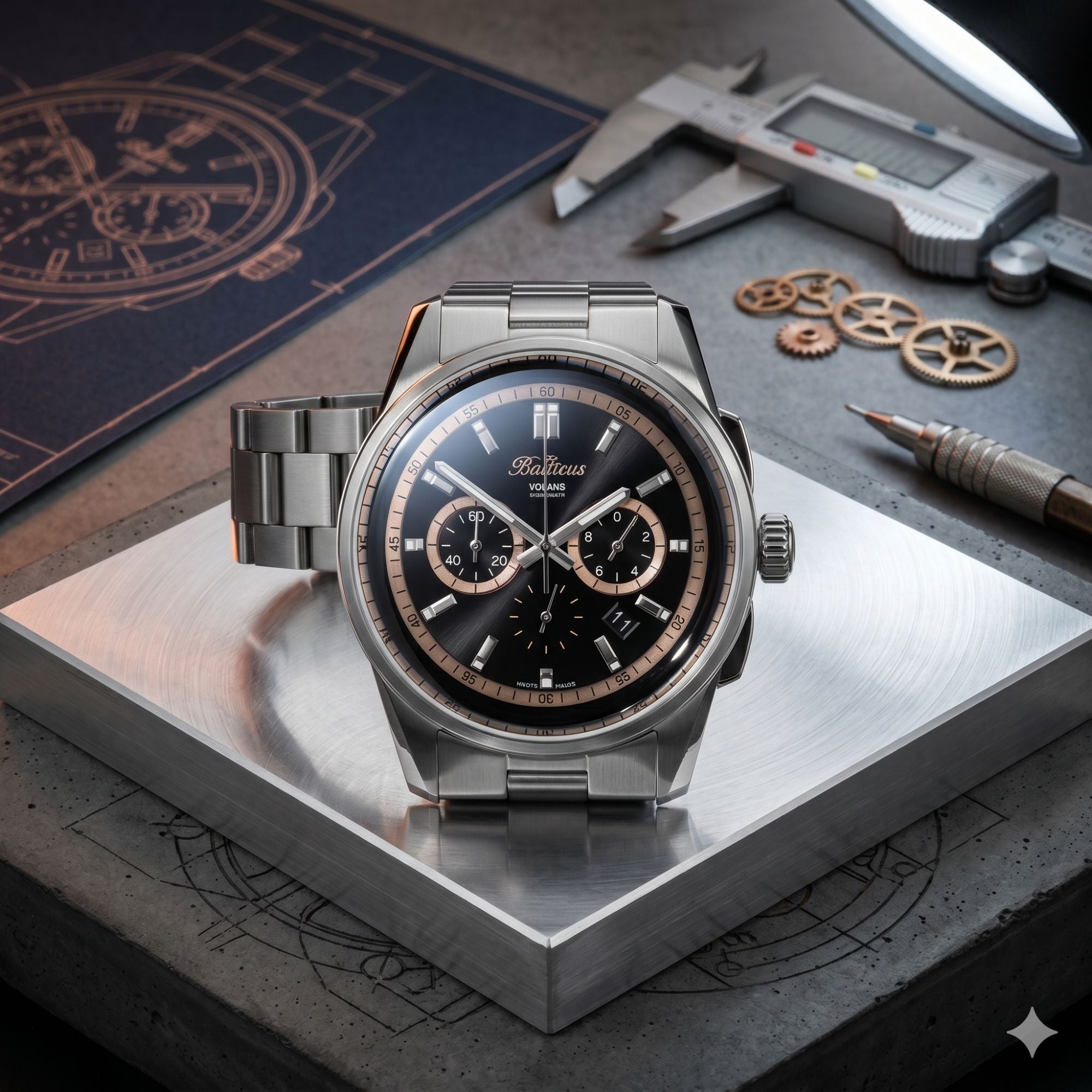 Balticus Volans Chronograf (czarny) - BAL-VSCHBAC